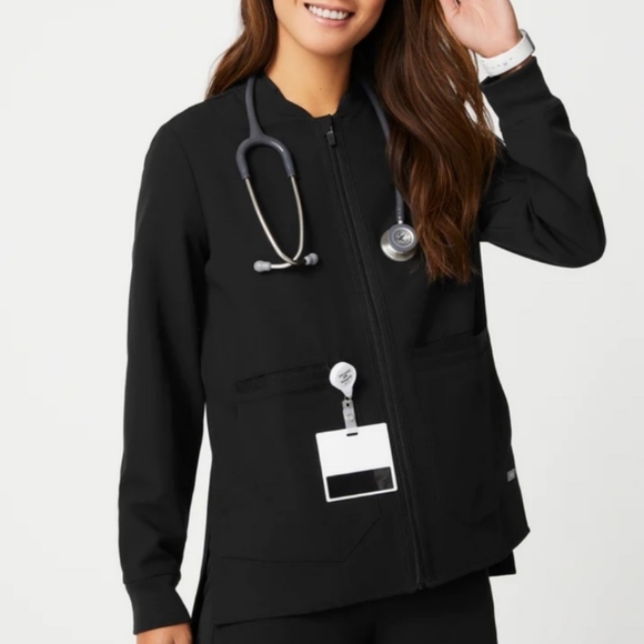 Figs Jackets & Coats Nwt Figs Bellery Bomber Scrub Jacket Poshmark